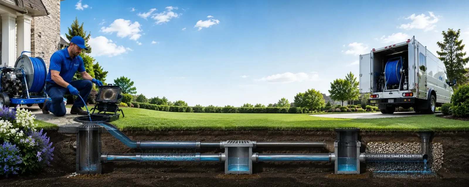 Outdoor drain cleaning information for Woodlawn, IL